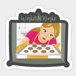 Wake N bake Sticker